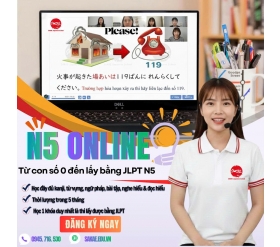 Khoá tiếng Nhật N5 online